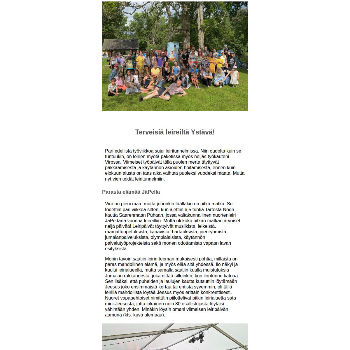 Esikatselu: Liisan heinäkuun lähetysterveiset